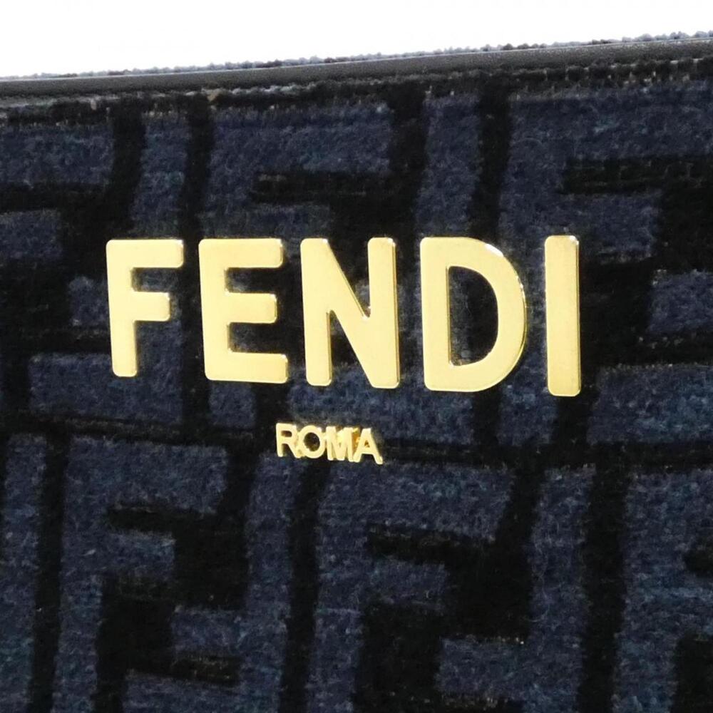Fendi O'Lock Zip Shoulder Bag Zucca #245727F20B - Picture 5 of 9